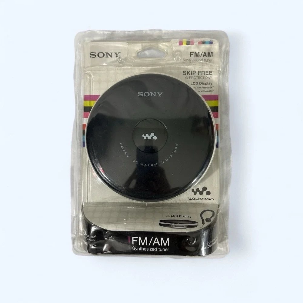Brand New Sealed Sony D-FJ003 Black color CD Walkman PACKAGE‎ DAMAGE